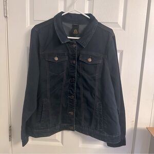 Love & Legend Size 22 Dark Wash Denim Jean Jacket